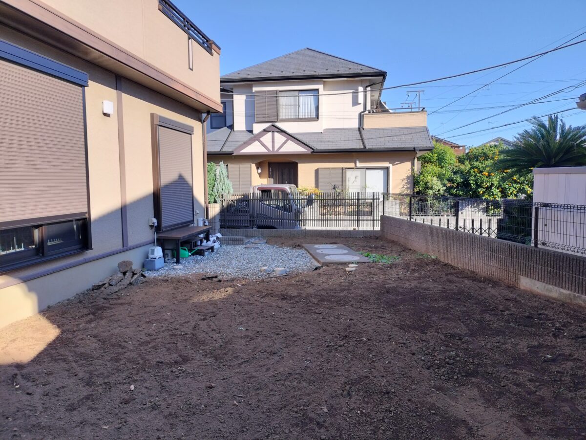 松戸市 O様　ガーデンリフォーム工事 施工前