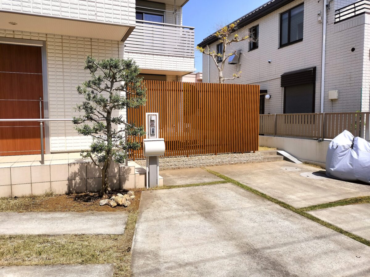 市川市 M様 目隠しフェンス工事 施工後