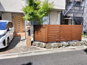 江戸川区 A様 目隠しフェンス工事