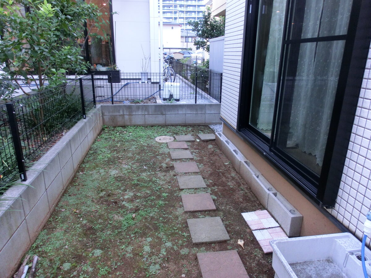 松戸市 T様 庭工事 施工前